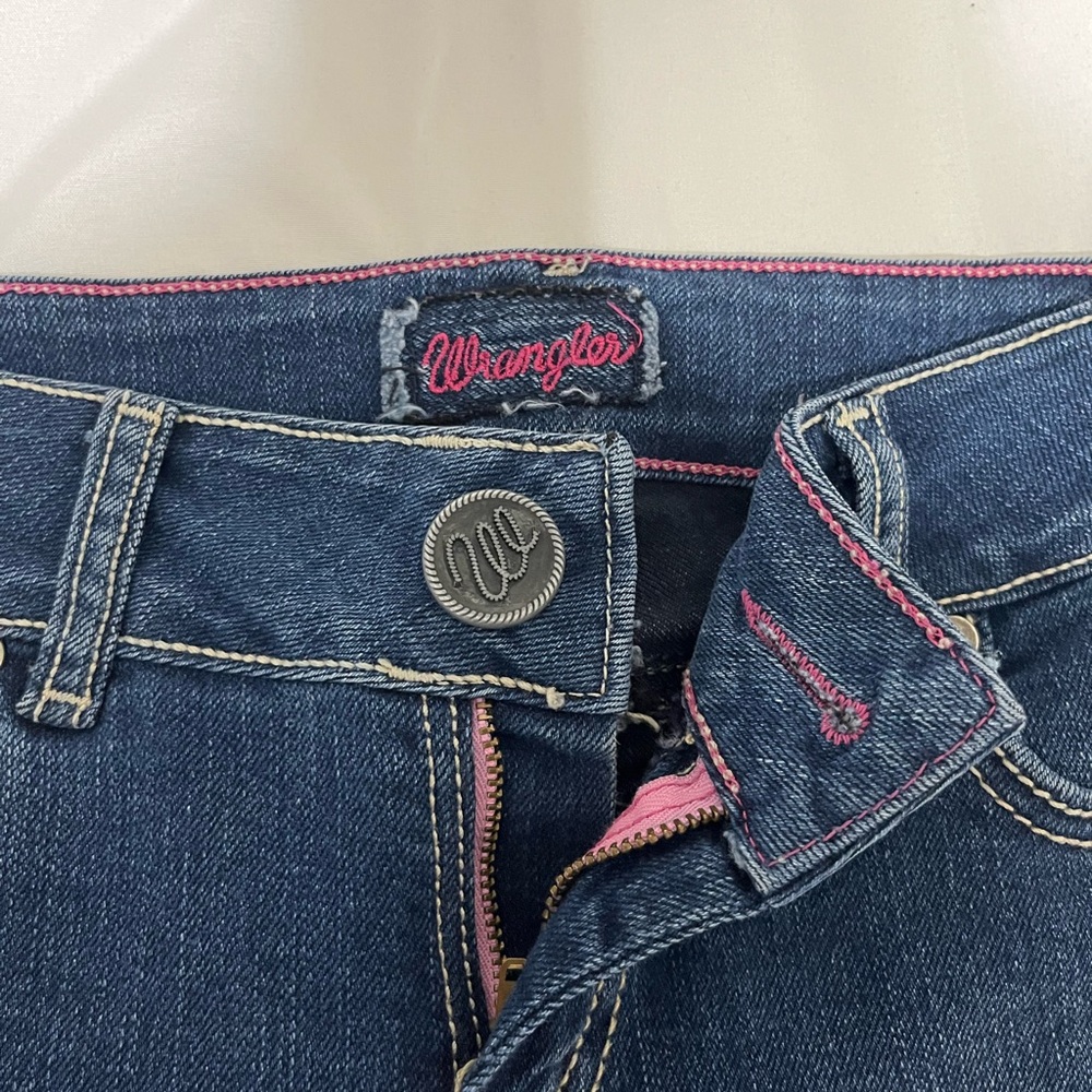 Wrangler Dark Blue Bootcut Jeans - Picture 4 of 6